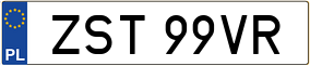 Trailer License Plate
